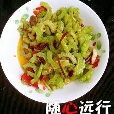 豆瓣酱炒苦瓜